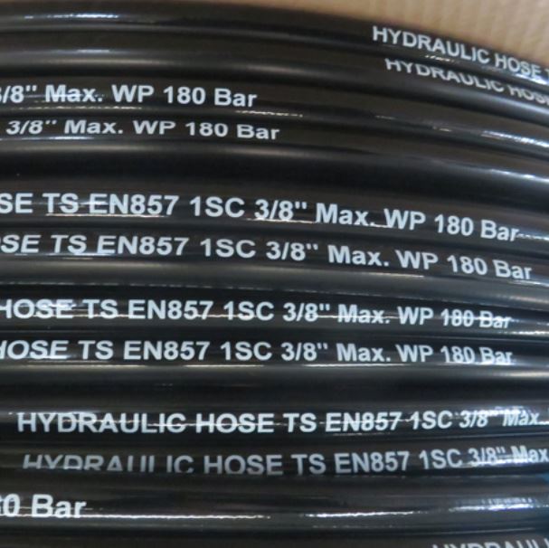 DIN EN857 1SC hidravlična cev z žično pletenico